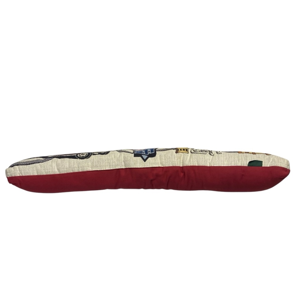 Vintage Tapestry Pillow Goodwin Weavers 911 EMS Fire Lumbar Woven - Picture 10 of 11